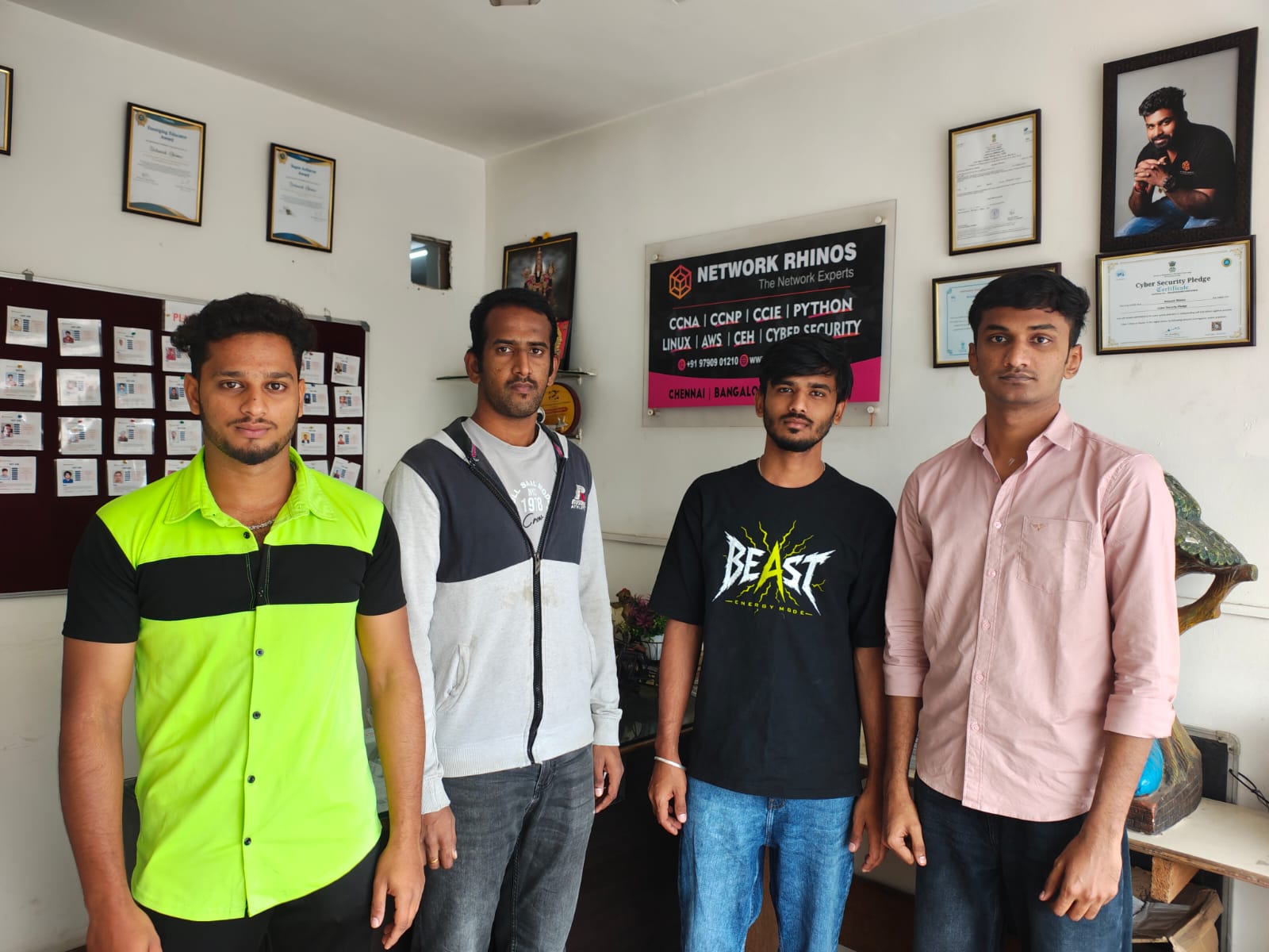 Network Rhinos classroom batch — August 2026 networking students